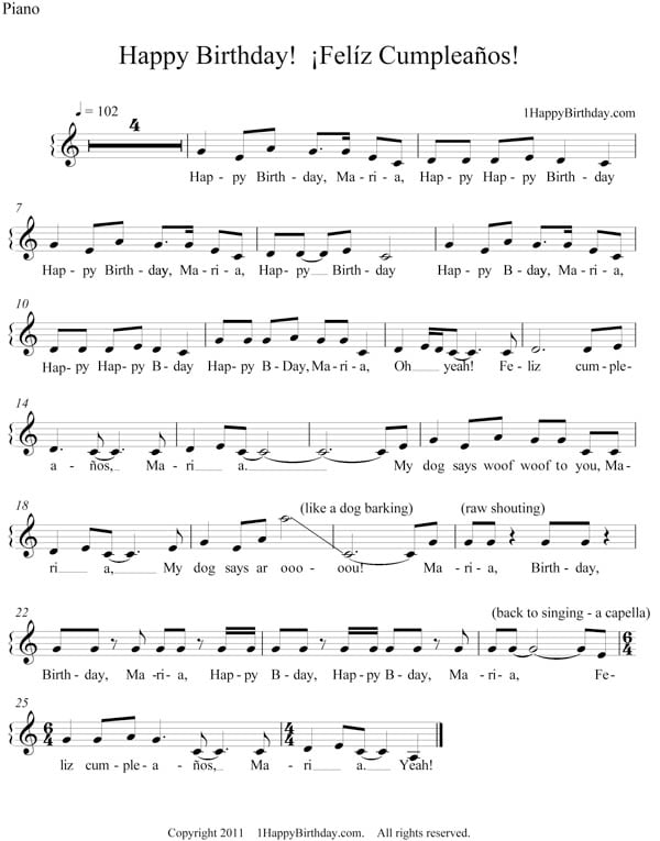 Musical Song Score